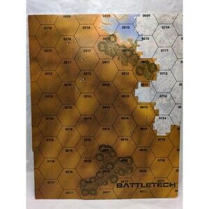 (1) Of Battletech Map Set#2 City Ruins 1988 Map
